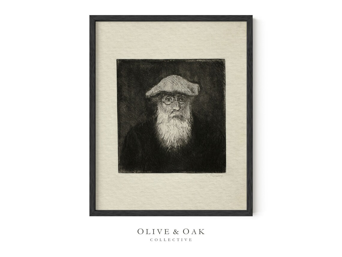 Vintage Sketch Of Man, Self Portrait Art Print - Image 3