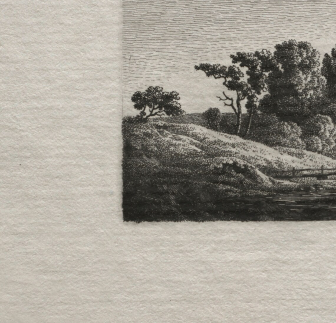 Vintage Rustic Forest Landscape Sketch Art Print - Image 4