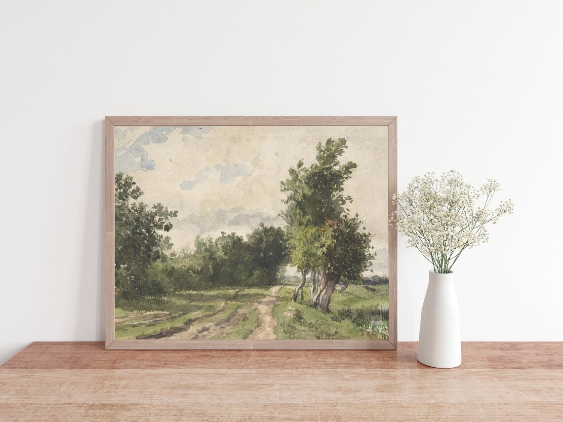 Country Landscape - Vintage Farmhouse - Image 2