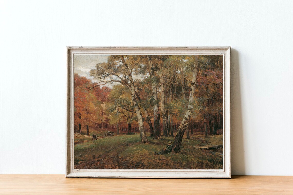 Fall Landscape - Vintage Autumn Trees - Image 2