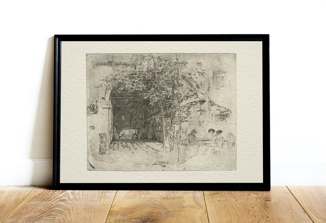 Italy Cityscape Sketch, Vintage Architecture Art Print - Image 2