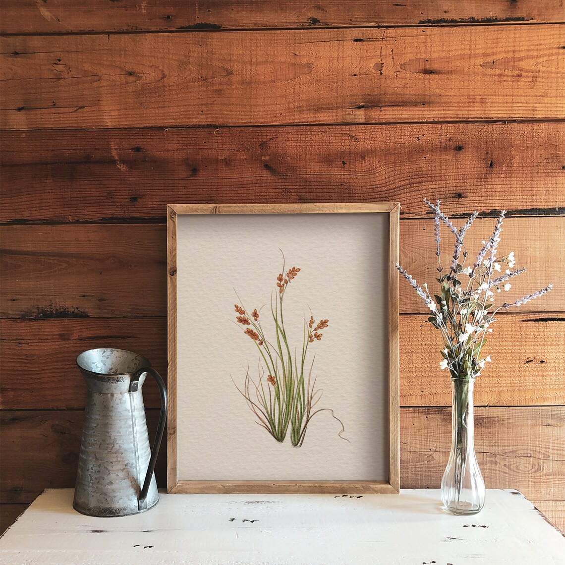 Antique Botanical Flower Print, Vintage Farmhouse Art Print - Image 3