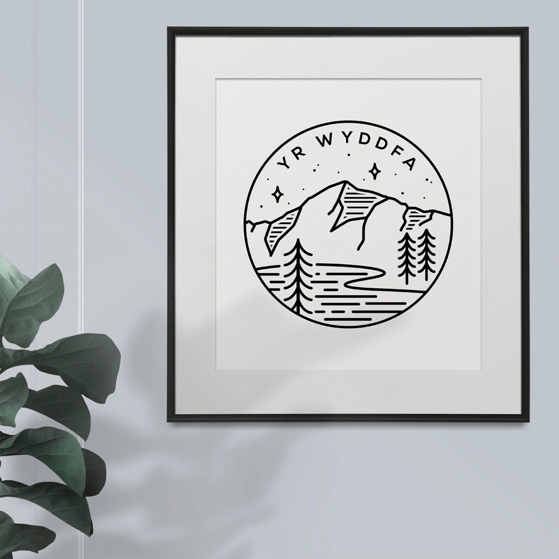 Yr Wyddfa Minimalist Travel Poster, North Wales - Image 2