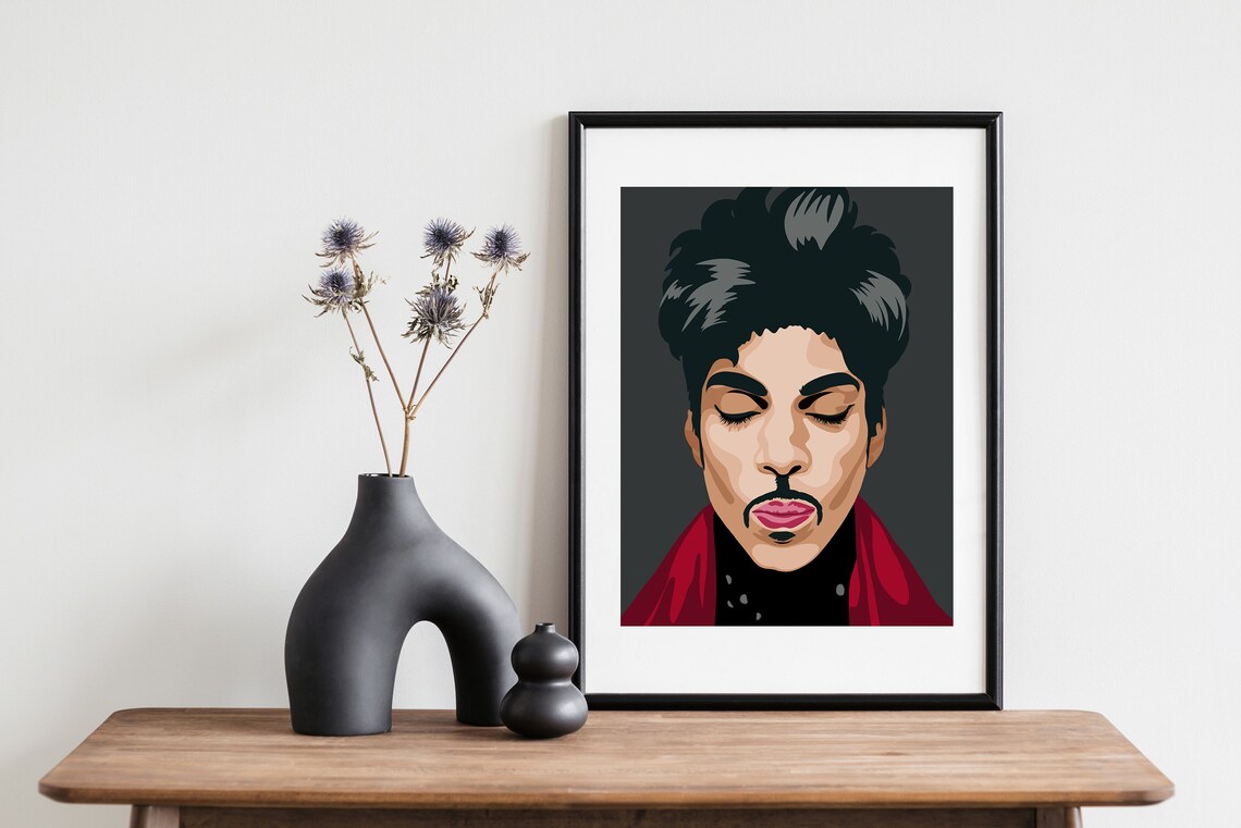 Prince Pop Art Portrait of the Purple Rain Music Legend Poster - Image 2
