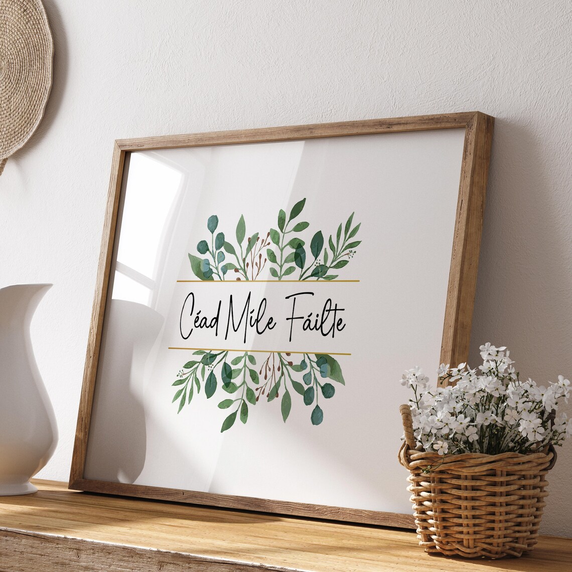 Cad Mle Filte Ireland Welcome Sign Art Print