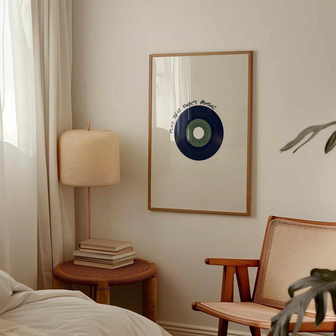 Play That Funky Music Minimalist Vinyl Record Music Art Poster - Image 2