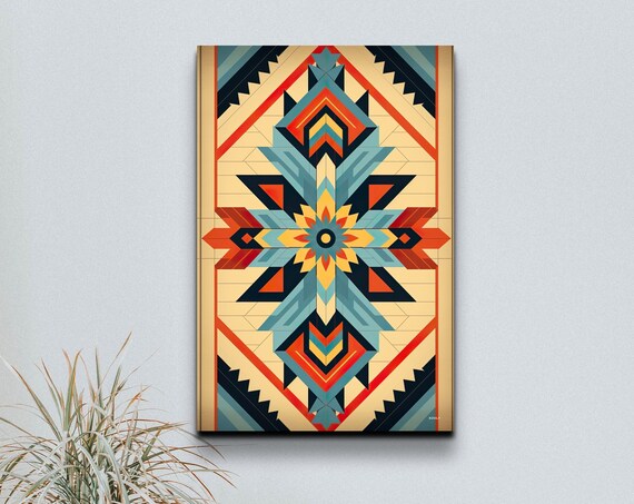 Southwestern Pattern Boho Art Print, Western Decor