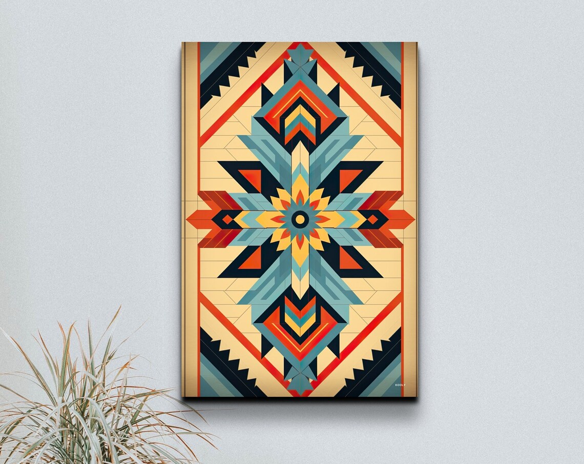 Southwestern Pattern Boho Art Print, Western Decor