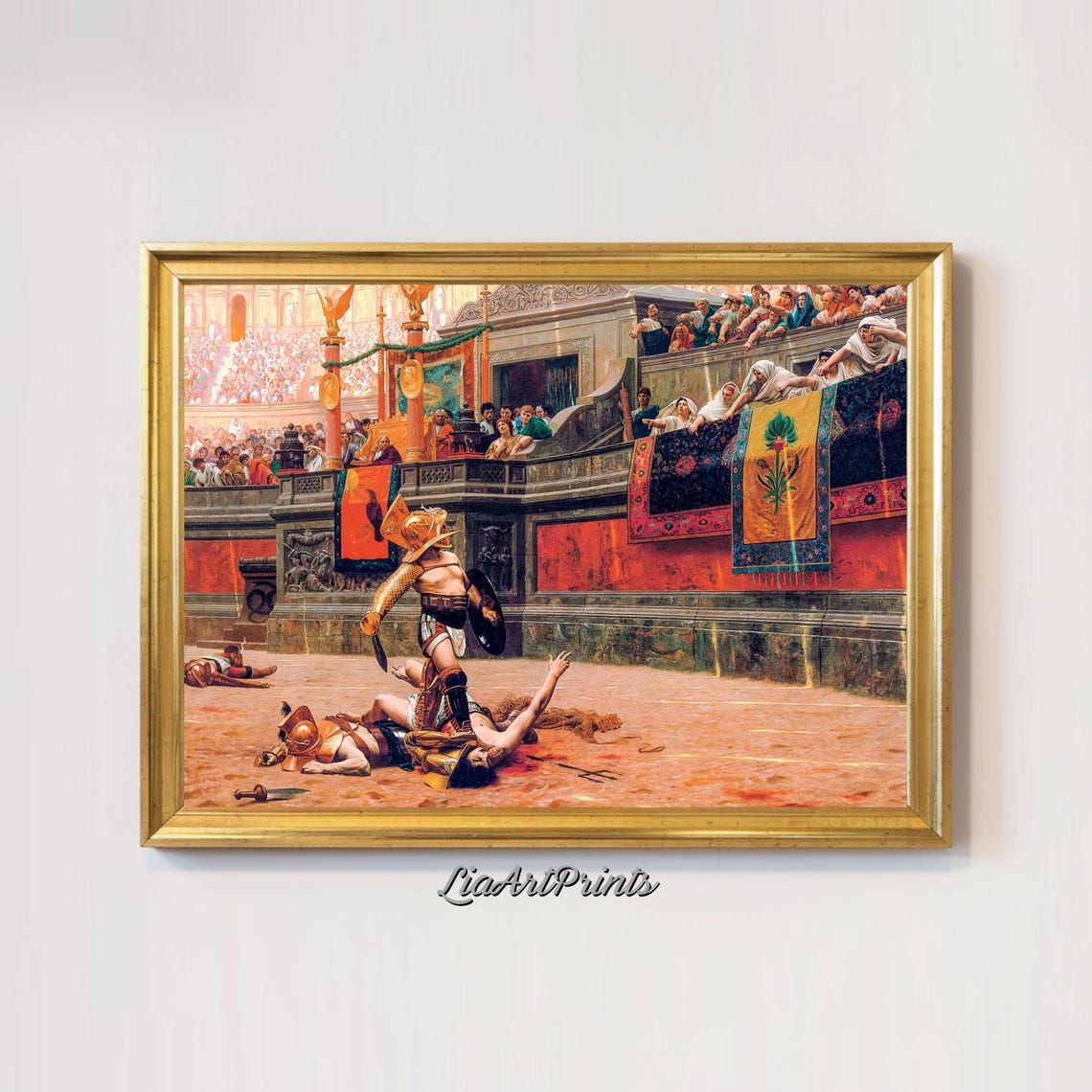 Jean Leon Gerome Pollice Verso Gladiator Arena Crowd History Poster - Image 2