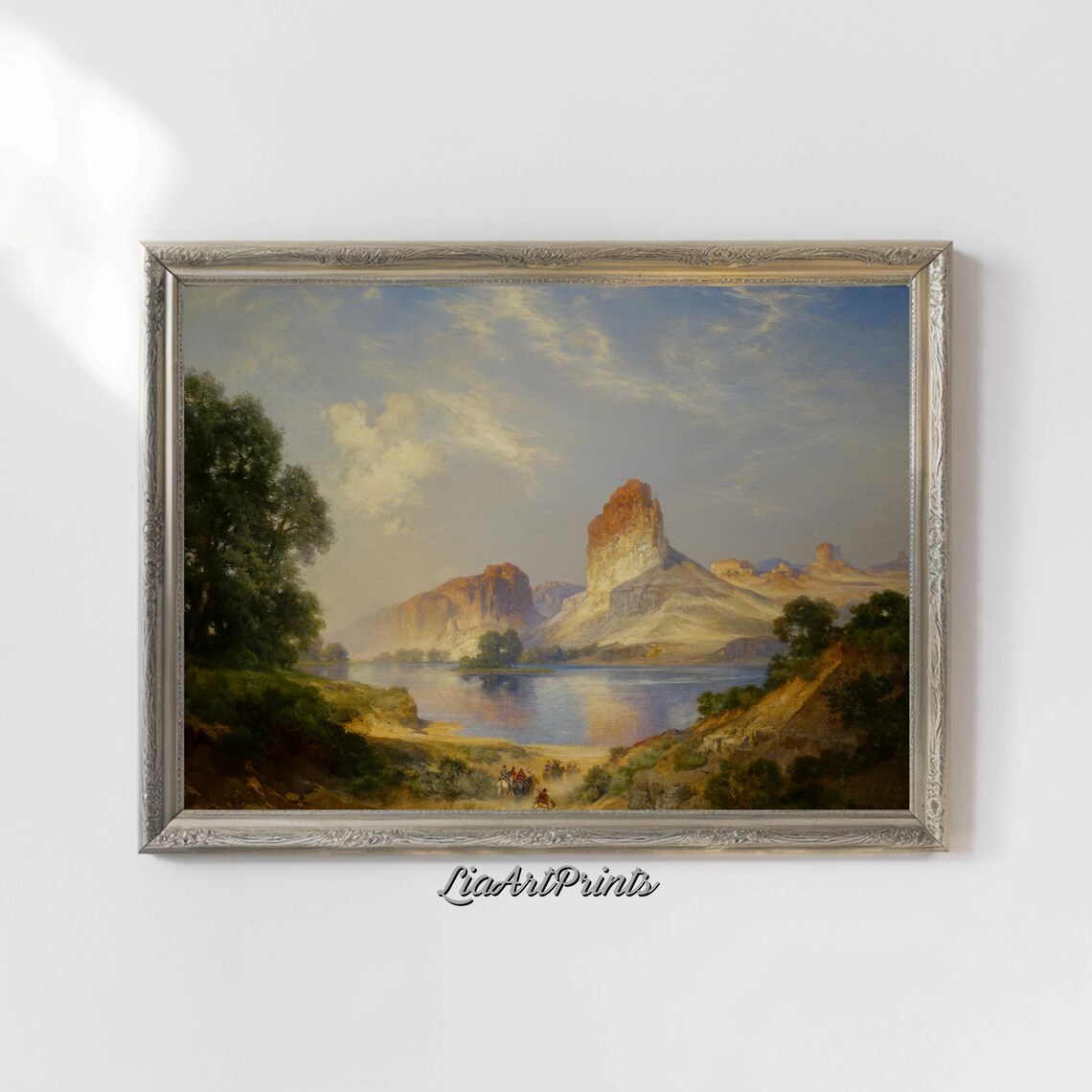 Majestic Desert Landscape Western River And Canyon View Timeless Scenic Art Print - Image 5
