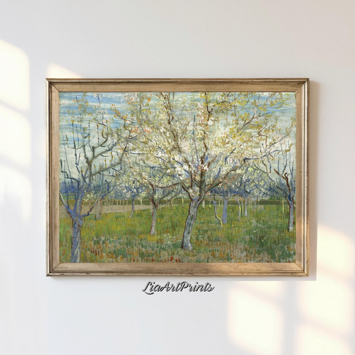 Orchard In Blossom, Van Gogh Inspired Spring Scene
