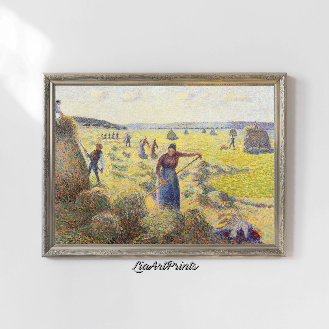 Harvest Time Impressionist Artwork, Rural Landscape - Image 5