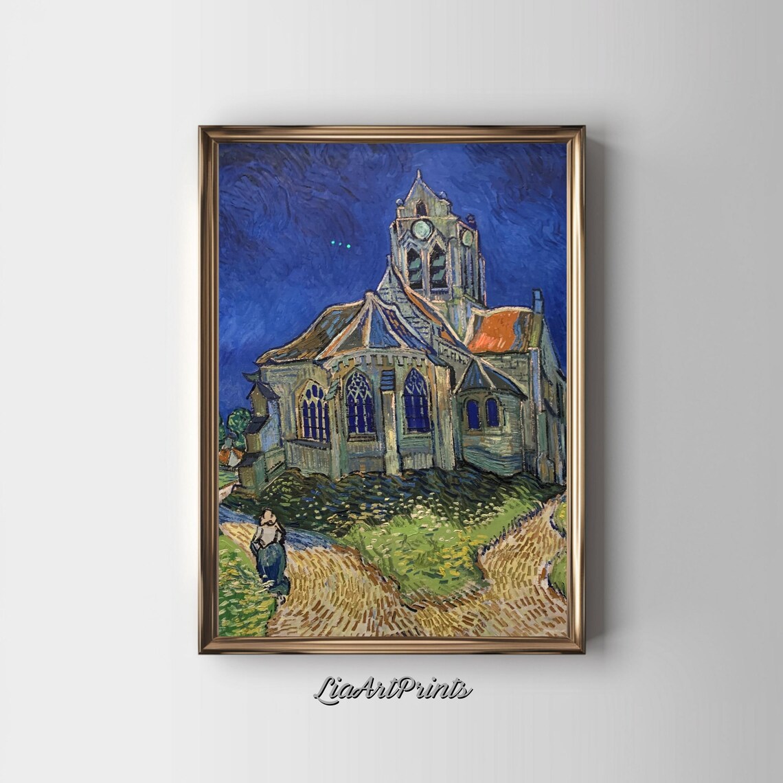The Church At Night, Expressionist Gothic Scene - Image 3