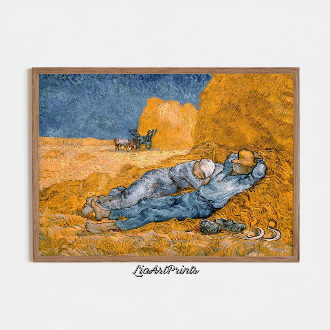 Harvest Rest, Van Gogh Inspired Countryside Scene - Image 3