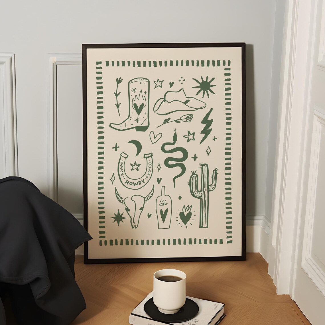 Western Desert Poster, Wild West Home Decor Art - Image 3