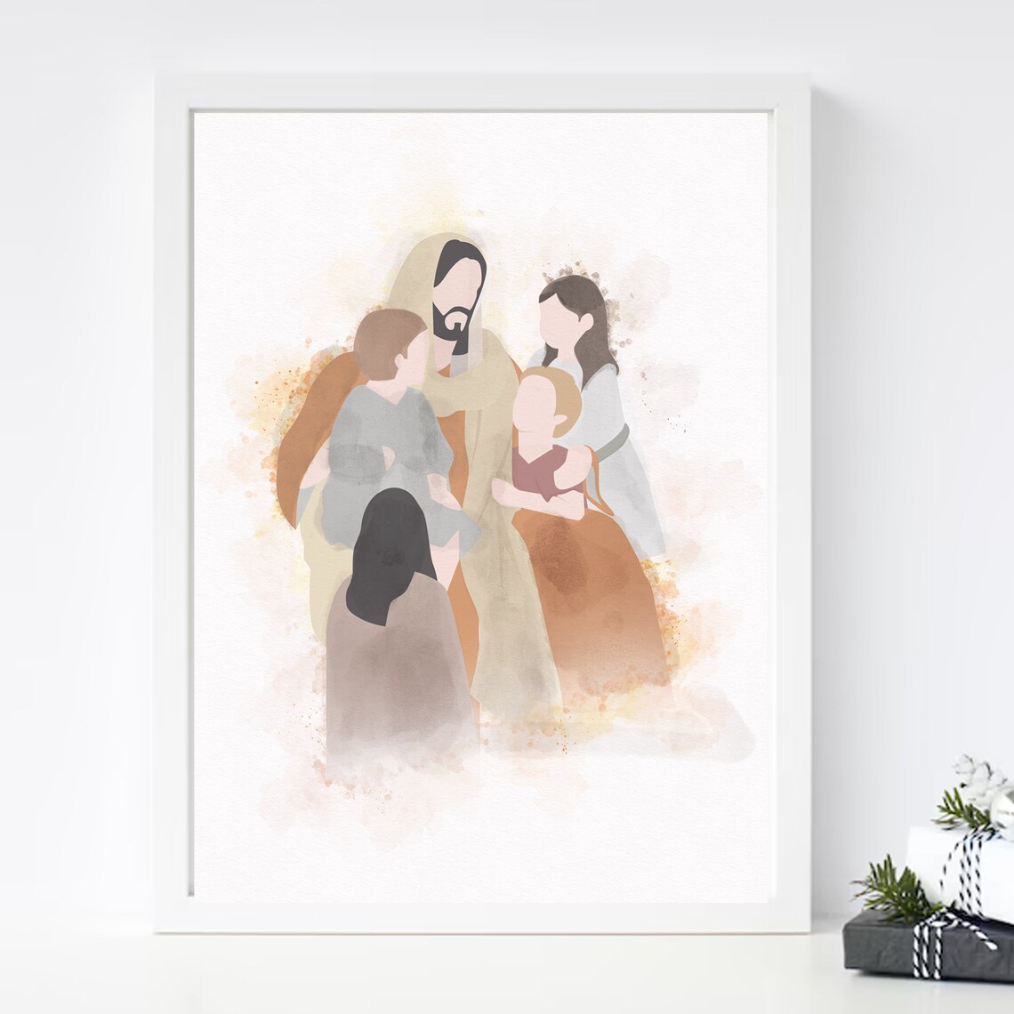 Children Of God, Jesus Watercolor Poster Print