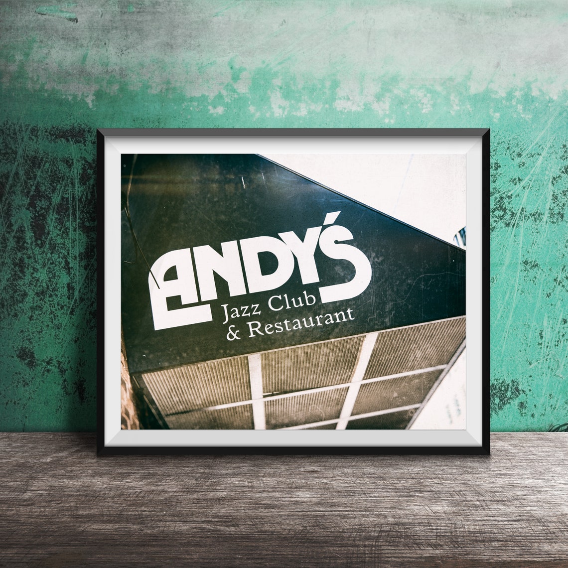Andys Jazz Club Chicago Bar Sign Vintage Chicago Sign Unframed Photography Print Liquors Beer Cocktails Drinks Chicago Jazz