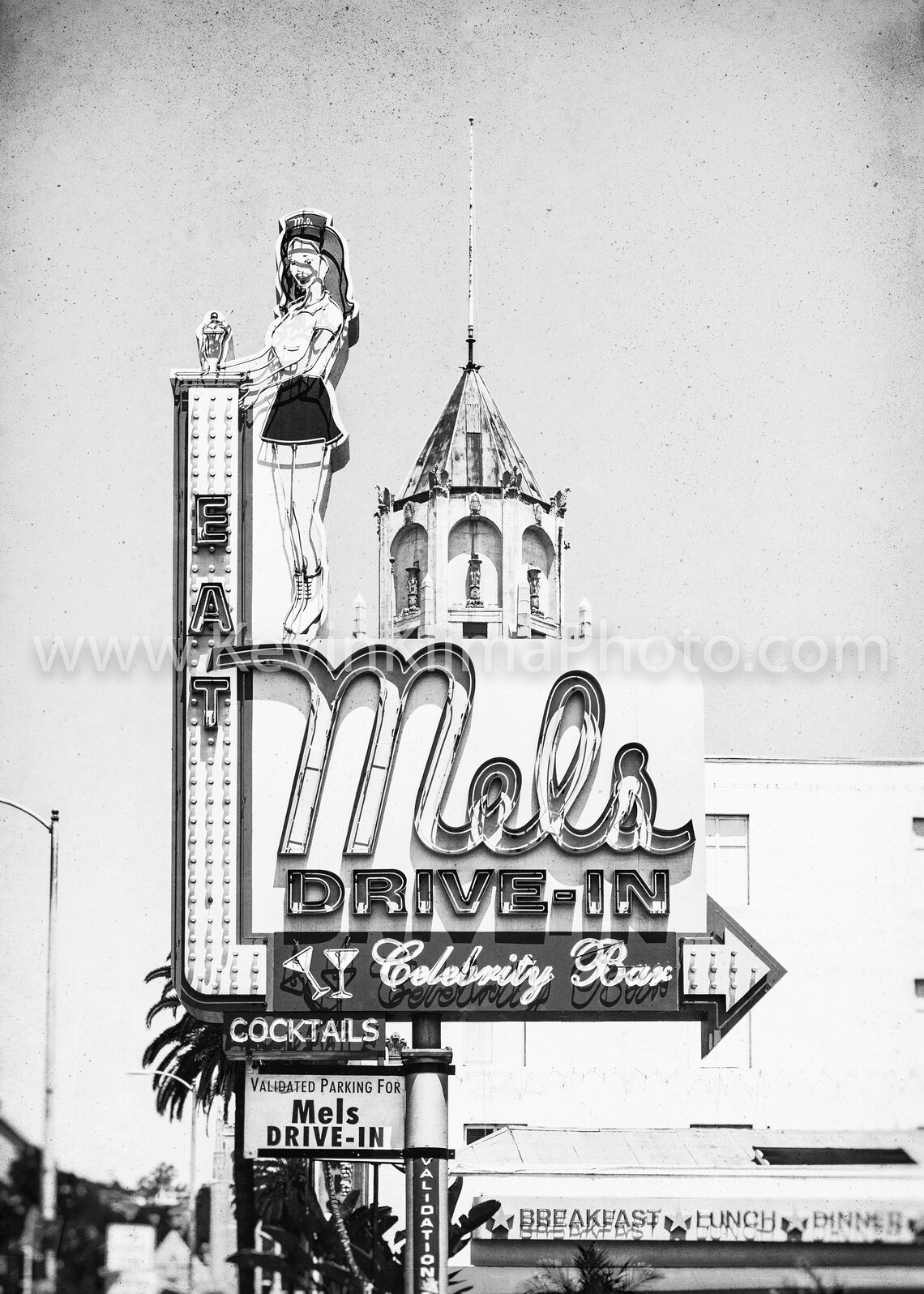 Mels Drive-In Hollywood California Travel Poster - Image 2