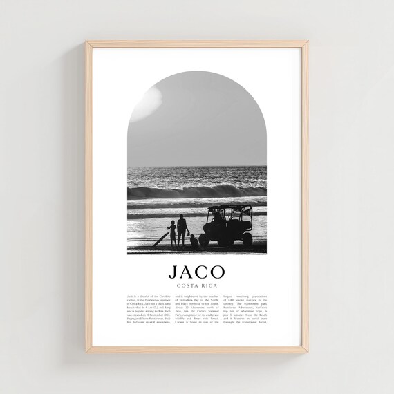 Jaco Travel Poster Print Wall Art Costa Rica City Gift Decor Ce46m