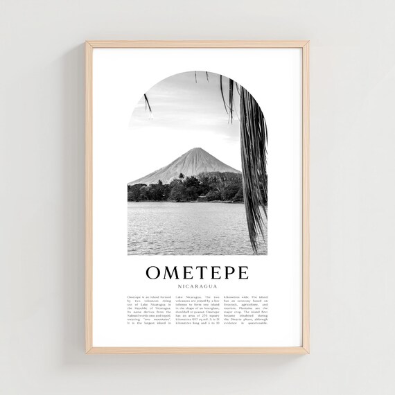 Ometepe Travel Poster Print Wall Art Nicaragua City Gift Decor Ce36m