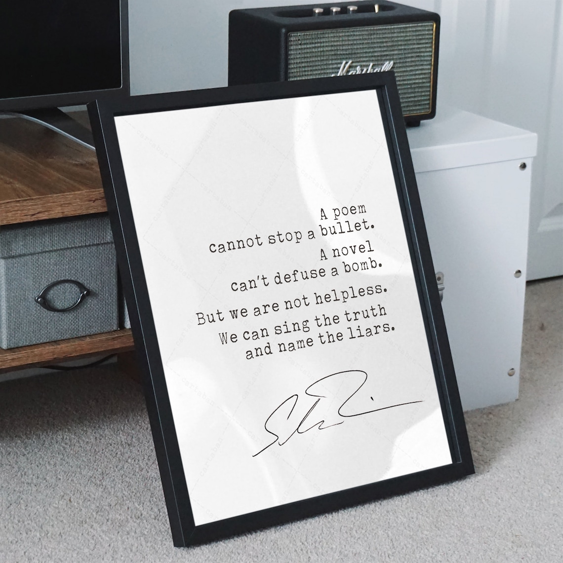 Salman Rushdie Quote Art Print, Inspirational Decor - Image 3