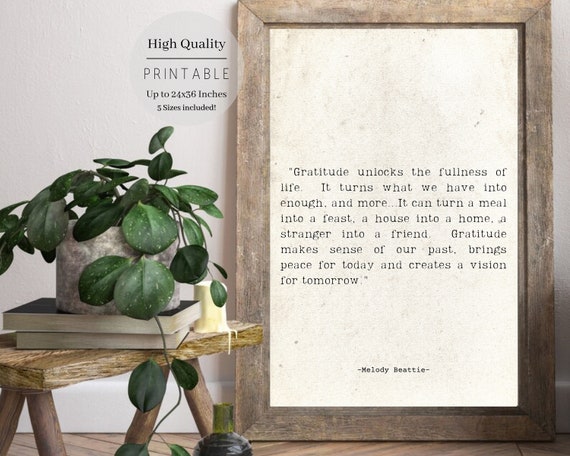 Melody Beattie Custom Quote Art Print