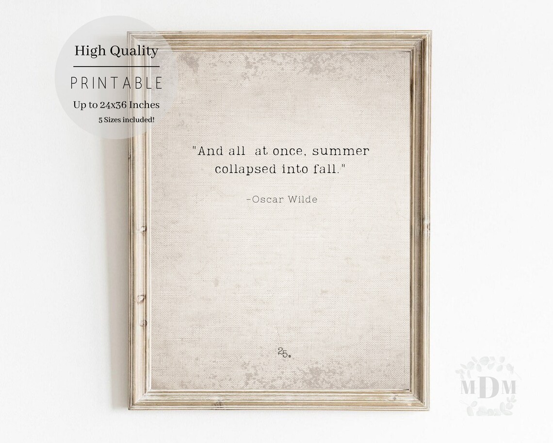Fall Decor Autumn Quote, Farmhouse Book Art Print - Image 5