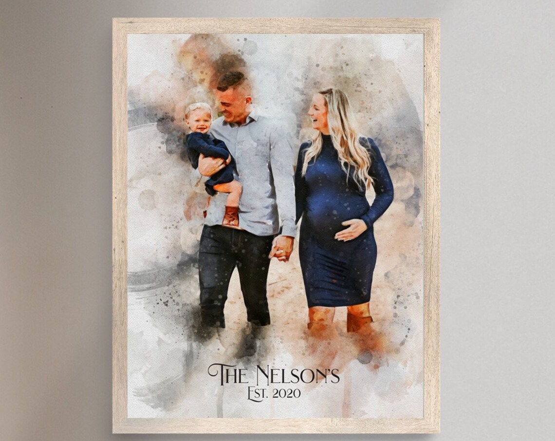 Personalized Mother and Daughter Wall Art Print