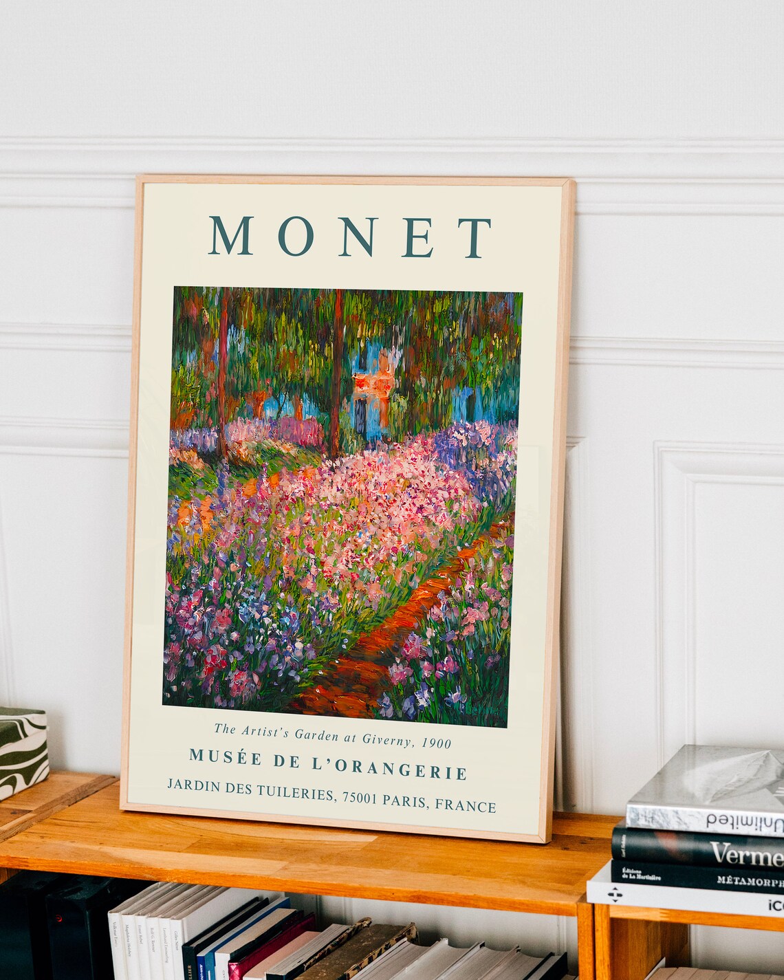 Monet The Artists Garden at Giverny 1900 Floral Exhibition Poster - Image 3