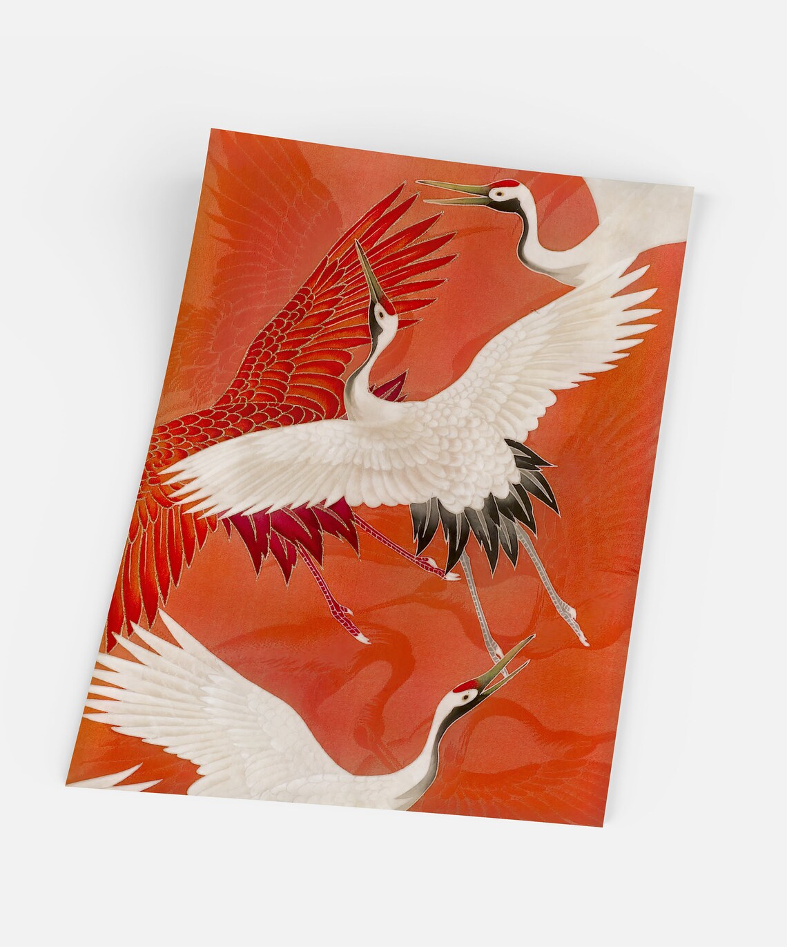 Japanese Cranes Japanese Poster Fine Art Print - Image 5