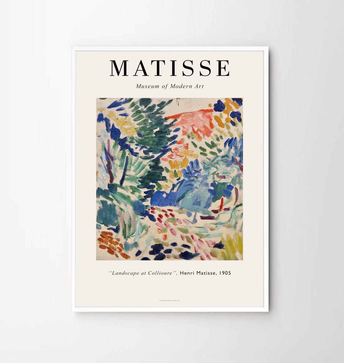 Matisse Landscape at Collioure 1905 Fauvist Museum Exhibition Poster - Image 2