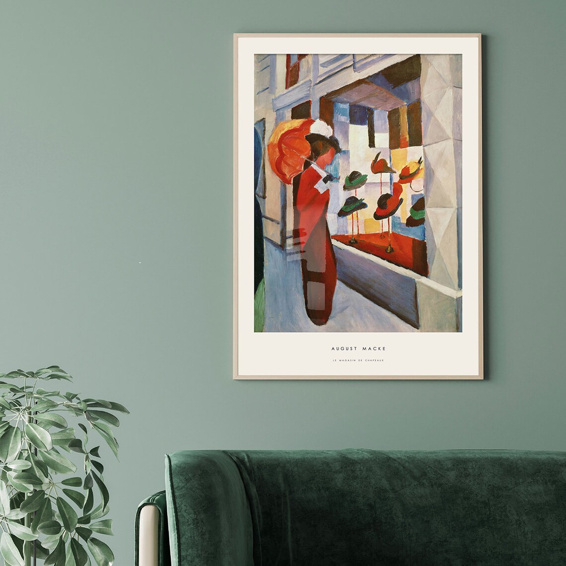 August Macke, The Hat Shop Exhibition Poster - Image 2