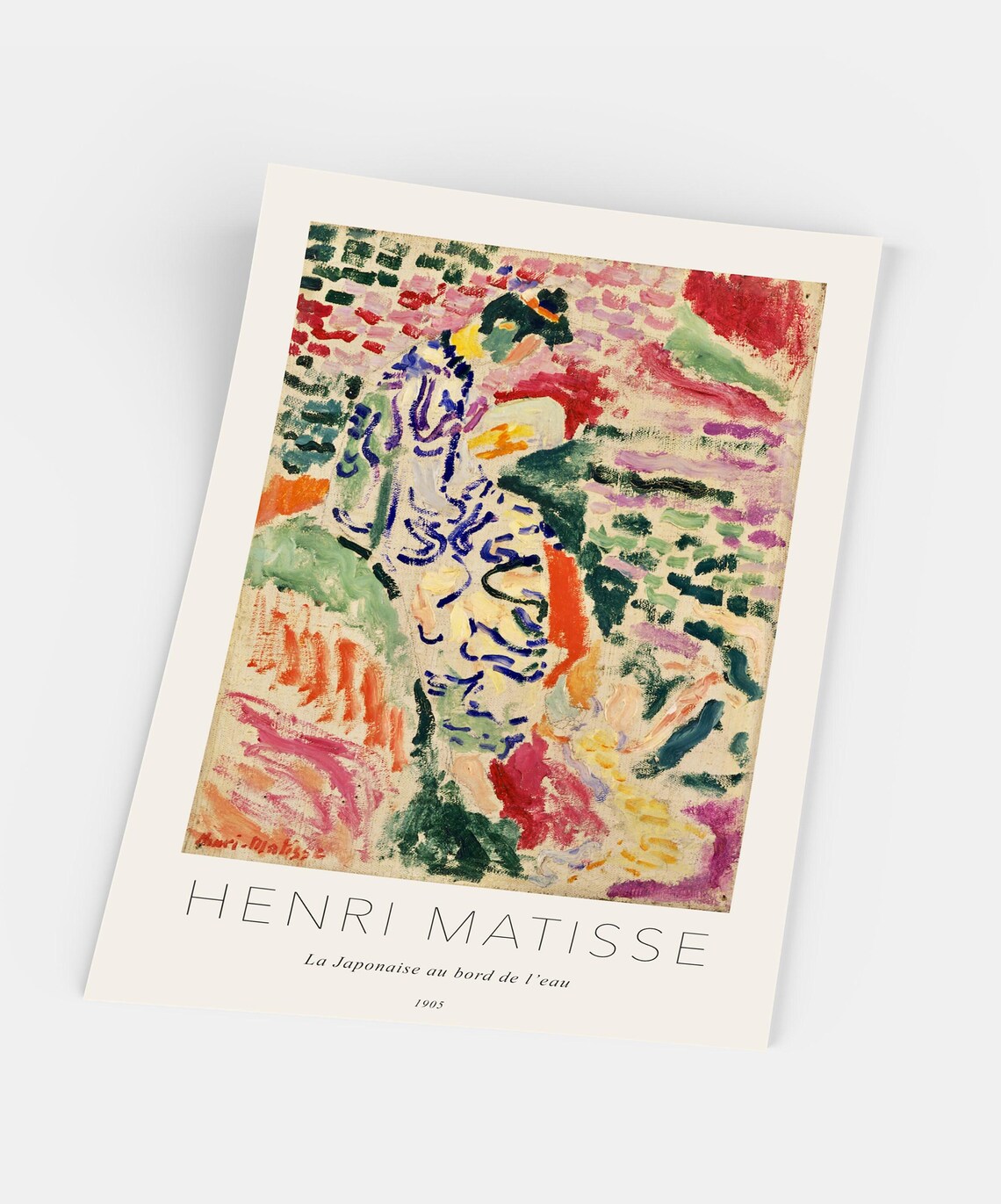 Henri Matisse La Japonaise au Bord de l Eau 1905 Colorful Woman Poster - Image 5
