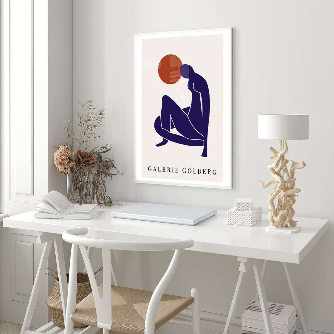 Matisse Blue Nude Abstract Poster, Minimalist Art - Image 2