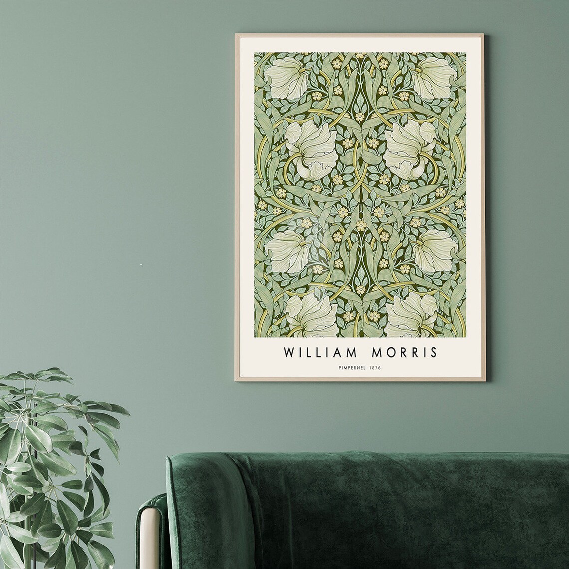 William Morris The Pimpernel Art Nouveau Poster - Image 3