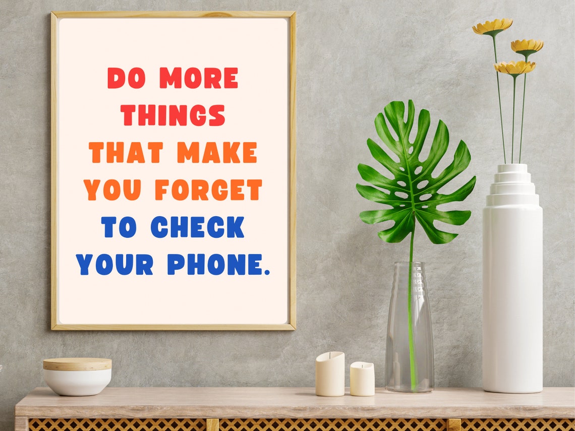 Do More Things Colorful Bold Typography Motivational Quote Wall Poster - Image 2