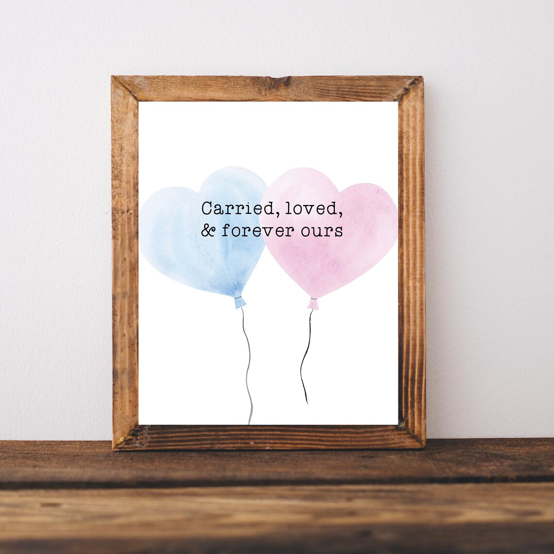 Miscarriage Sympathy Keepsake Art Print, Baby Loss