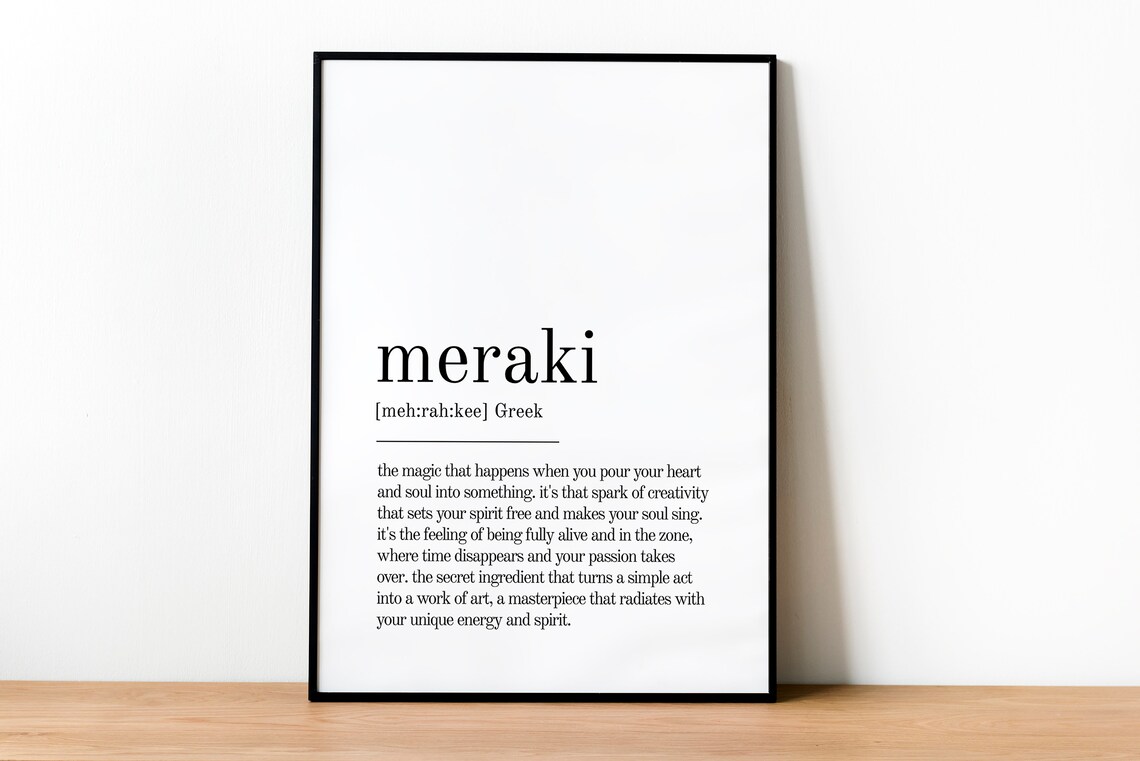 Meraki Definition Print, Minimalist Modern Art - Image 2