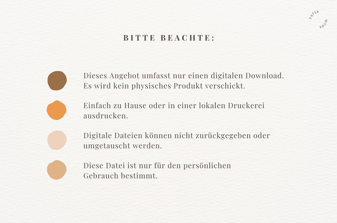 Marzbaby German Word Definition Pregnancy Announcement Poster - Image 2