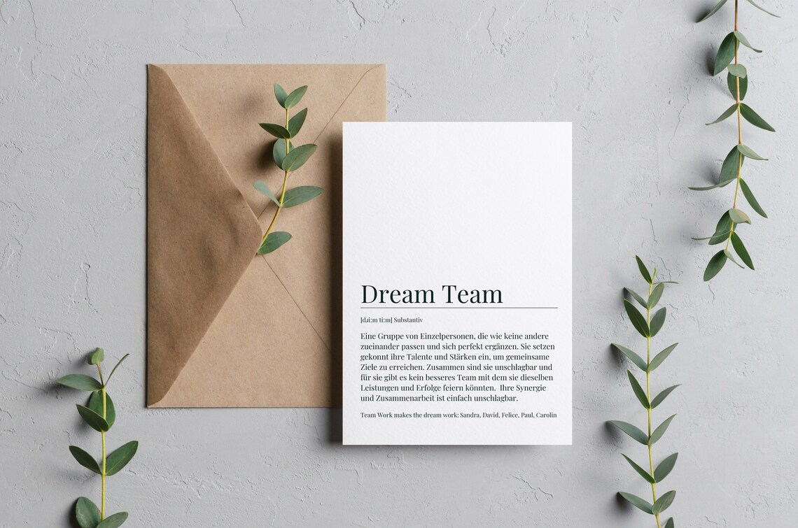 Personalized Dream Team Postcard Art Print - Image 4