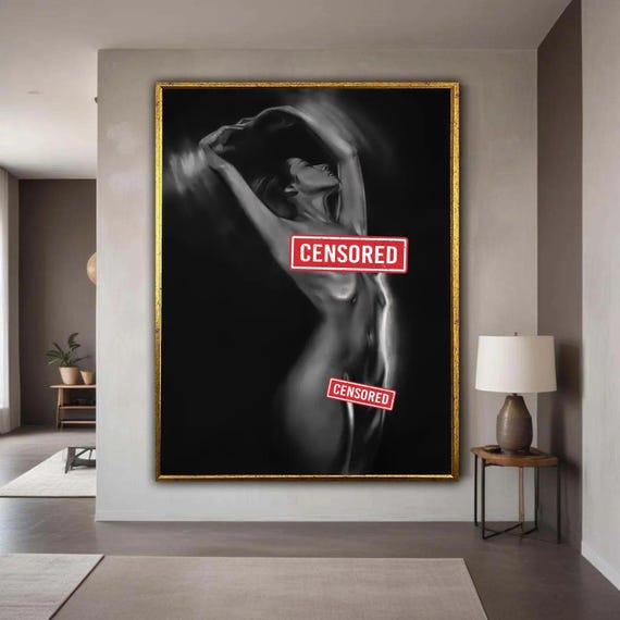 Elegant Nude Female Figure Black And White Canvas Wall Art Artistic Body Silhouette Modern Home Decoration Sensual Gift Decor