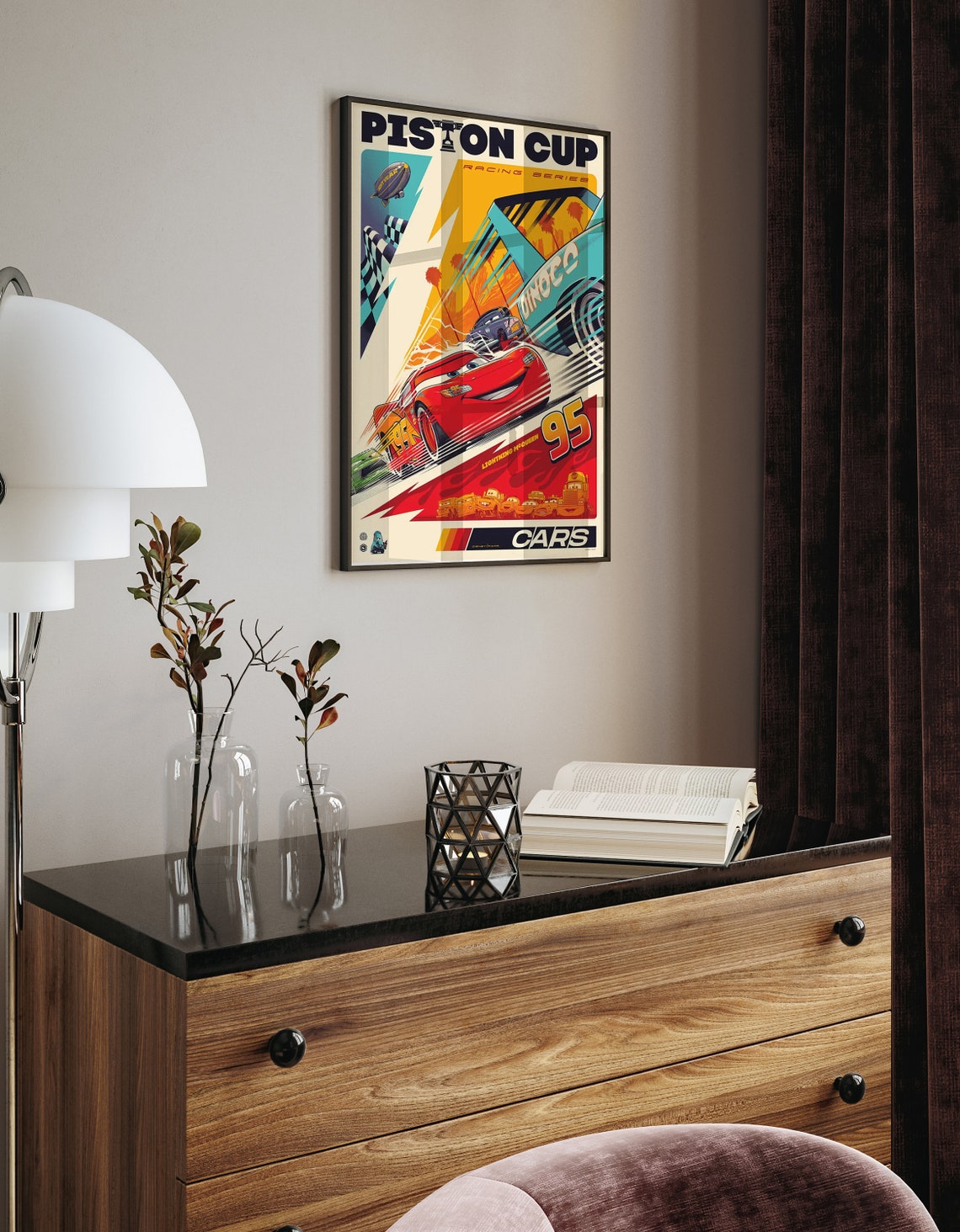 Cars Poster Cartoon Posters Animation Posters Movie Posters Kids Room Deco Lightning Mcqueen Wall Decor Cars Movie Posters - Image 3