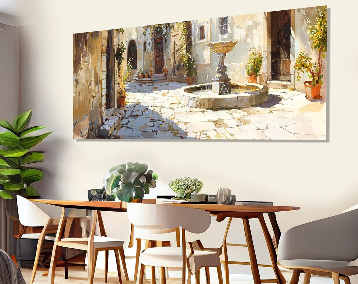 Abstract Sicilian Street Fountain, Sicily Art Print - Image 4