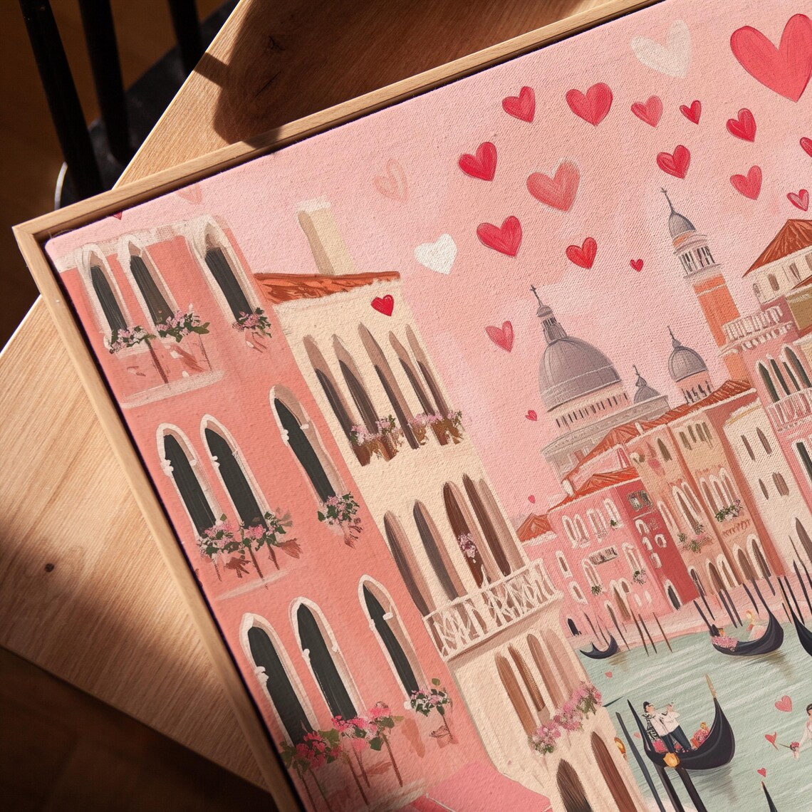 Venice Valentines Day Travel Poster, Romantic Decor - Image 5