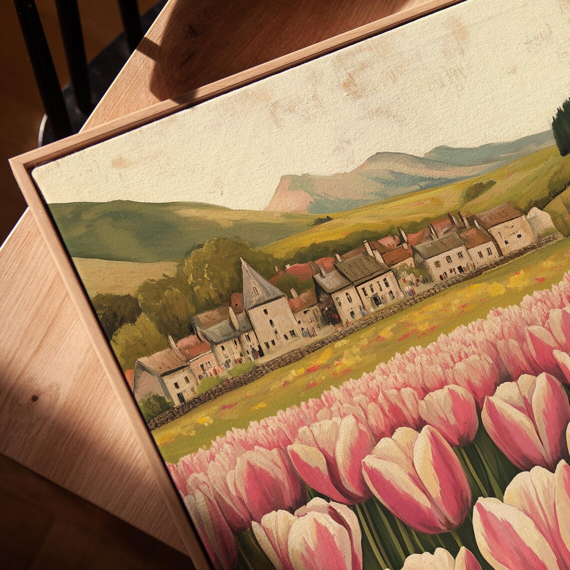 Spring Tulip Field Cottagecore Art Print - Image 5