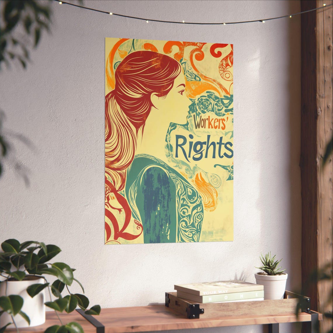 Workers Rights Poster Wall Art Bold Statement Poster Supporting Organized Labor And Union Rights For Home Office Or Dorm Decor - Image 4