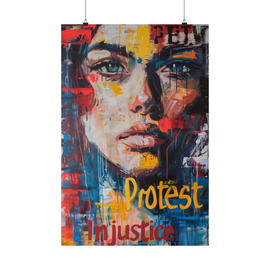 Protest Injustice Activist Political Art Print