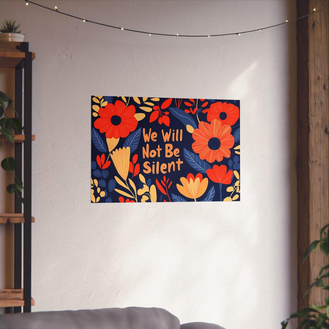 We Will Not Be Silent Poster Wall Art Bold Statement Protest Poster Never Accept The Unacceptable For Home Office Or Dorm Decor - Image 4
