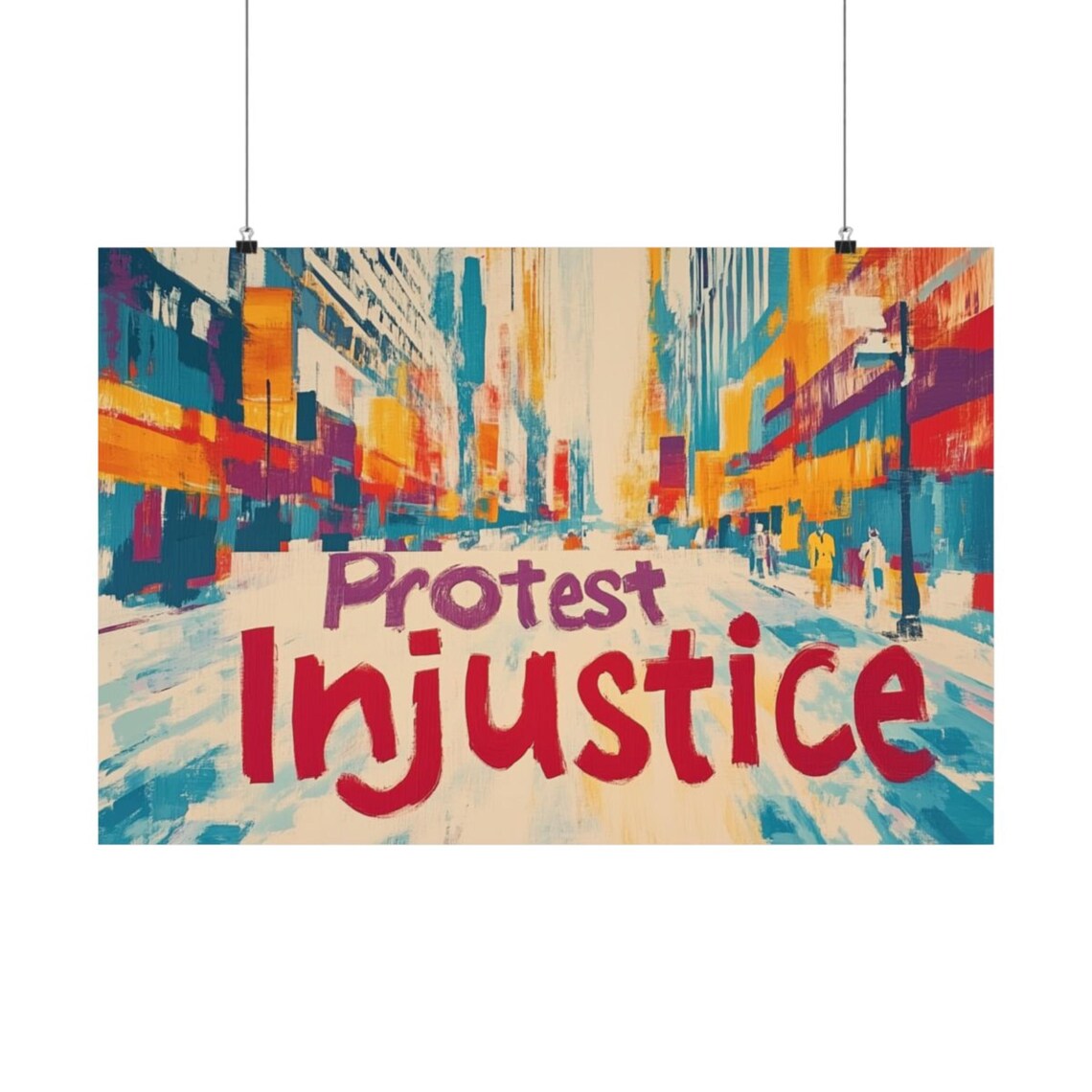 Protest Injustice Bold Statement Art Print
