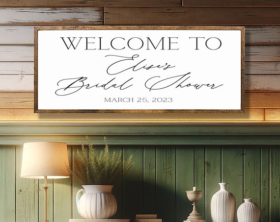 Personalized Bridal Shower Wood Sign Welcome Decor Shower Wood Sign Bridal Shower Sign Bridal Shower Welcome Wood Sign Bridal Decoration